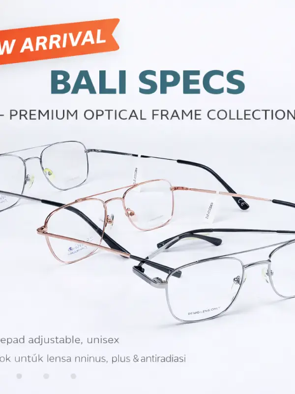 Frame Kacamata Bulat Metal Minimalis Premium