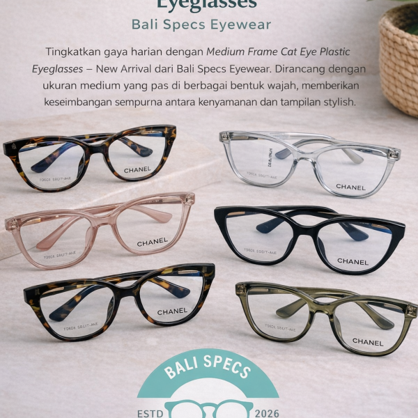 Medium Frame Plastic Eyeglasses