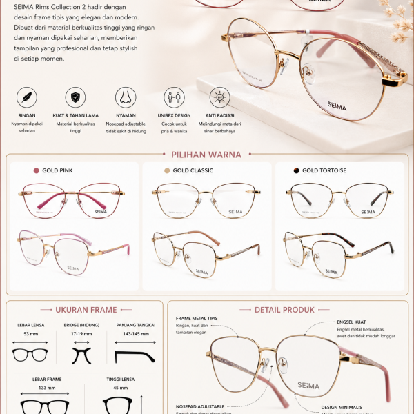 SEIMA Rims Collection 2 – Elegan Tipis, Ringan & Modern