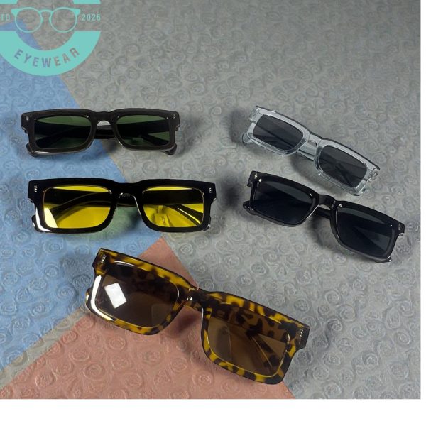 Kacamata Sunglass Square Retro Modern – Unisex Premium Frame (Multi Color)