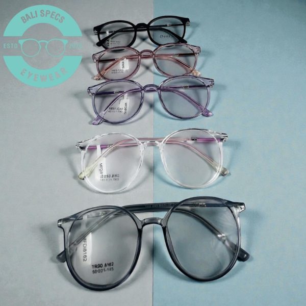 Kacamata Fashion Bulat  – Ringan & Nyaman Seharian