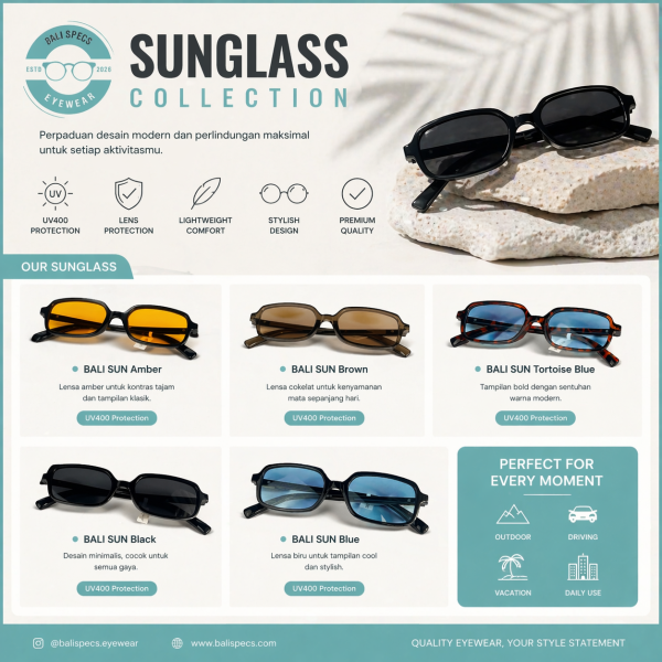 SUNGLASS COLLECTION – BALI SPECS EYEWEAR
