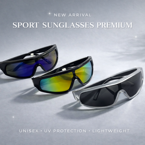SPORT SUNGLASSES PREMIUM UNISEX • UV PROTECTION • LIGHTWEIGHT