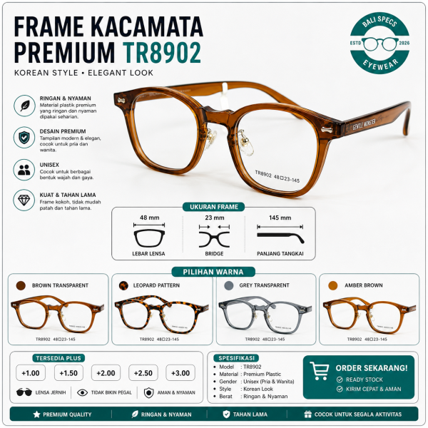 Kacamata Premium Korean Style – Elegan & Modern